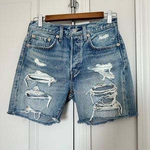 Levi’s high waist denim shorts